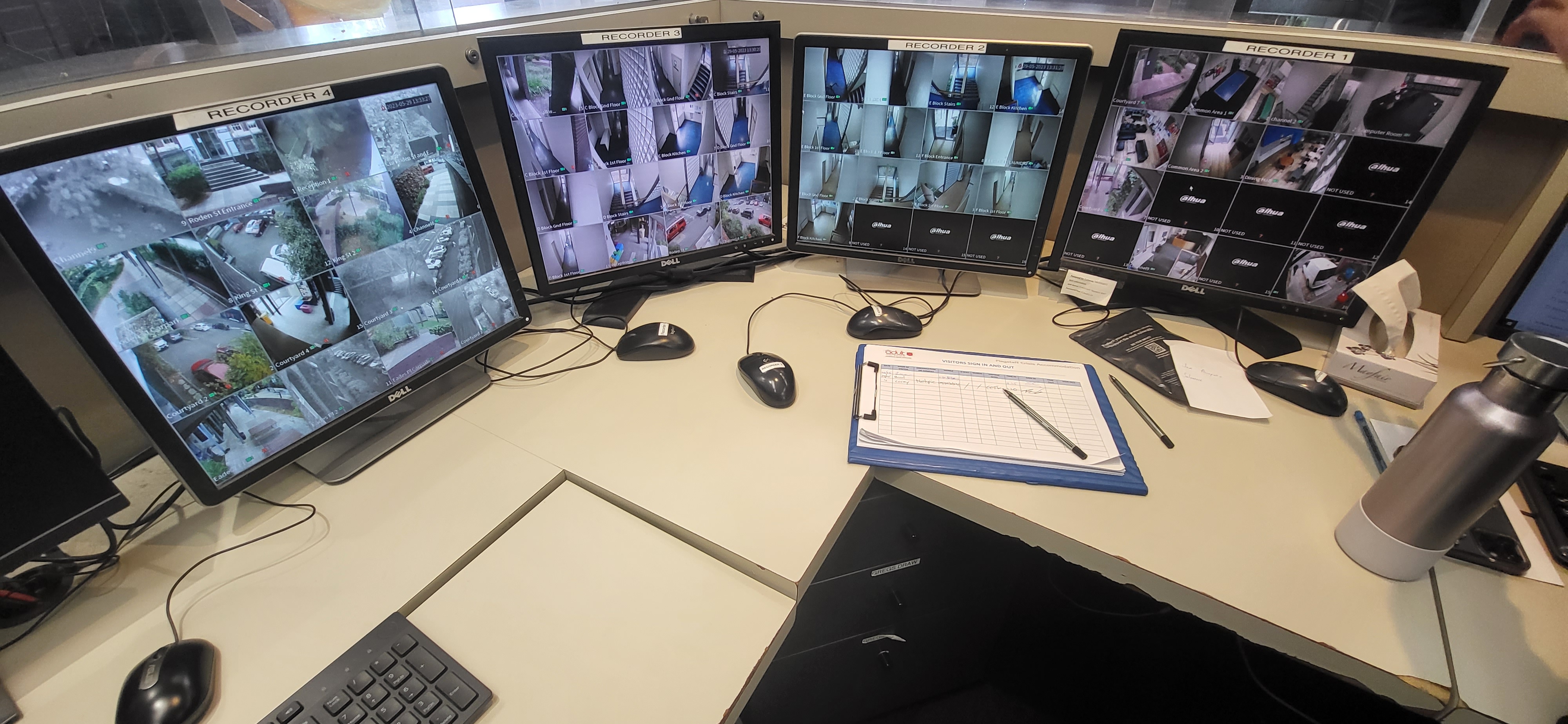 Professional security camera installation